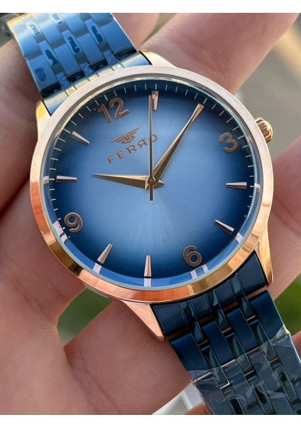 Çelik Kordon 30 mt Su Geçirmez Erkek Kol Saat EFM11932-T fiyatları