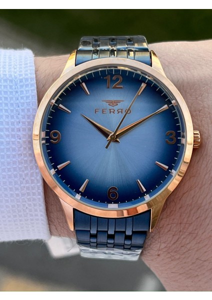 Çelik Kordon 30 mt Su Geçirmez Erkek Kol Saat EFM11932-T modelleri