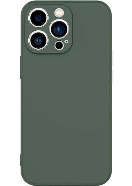 iPhone 13 Pro Max - Uyumlu Zore Mara Lansman Kapak-Koyu Yeşil