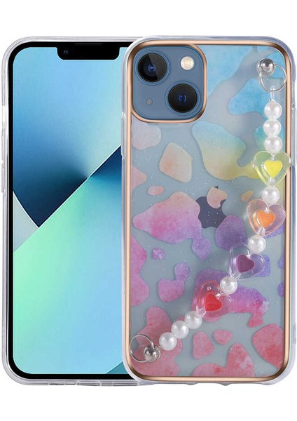 iPhone 13 - Uyumlu Zore Pilla Kapak-Pembe-Yeşil