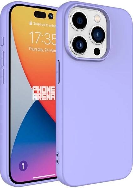 iPhone 15 Pro Max - Uyumlu Zore Lsr Lansman Kapak-Lila