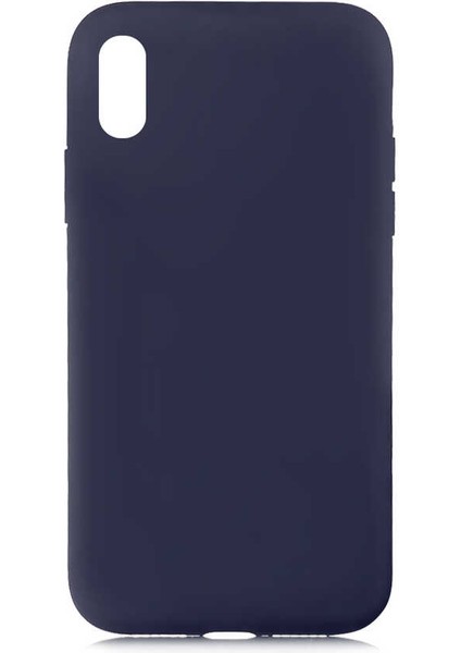 iPhone Xs Max 6.5 - Uyumlu Zore Lsr Lansman Kapak-Lacivert