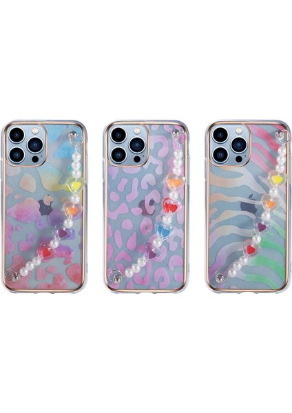 iPhone 13 Pro Max - Uyumlu Zore Pilla Kapak-Pembe-Yeşil