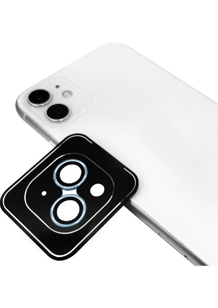 iPhone 12 Uyumlu Zore Cl-11 Safir Parmak Izi Bırakmayan Anti-Reflective Kamera Lens Koruyucu-Si