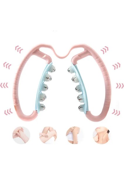 14 Silindirli Selülit Masaj Aparatı Pembe Renk