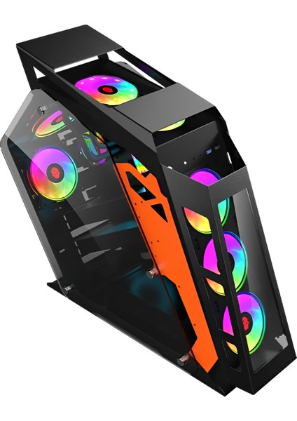 Emperor Atx Robotik 7 Rgb Fanlı Şeffaf Cam Panel Gaming Oyuncu Bilgisayar Kasası