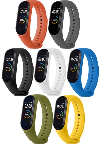 Xiaomi Mi Band 3 ve Mi Band 4 Uyumlu Yüksek Kalite Silikon Kordon Seti