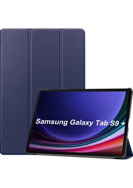 Shin-Wo Samsung Galaxy Tab S9 Plus Folio Kılıf Çok Açılı Standlı Ince Hafif Koruyucu Kapak (Yurt Dışından)