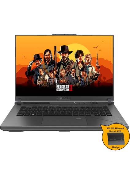 Rog Strix G16 I7 13650HX 48GB 1tb SSD RTX4070 Dos 16" G614JI-N3189 ZI738 +320GB Hiksemi SSD