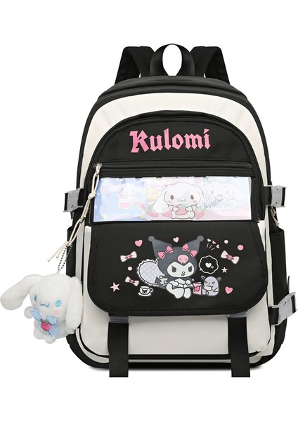 Kuromi Okul Çantası Kızlar Ilkokul Öğrencileri Üçüncü Ila Altıncı Sınıf Ortaokul Karikatür Sırt Çantası Sevimli Sanrio Sırt Çantası (Yurt Dışından)