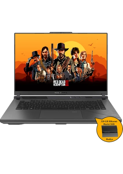 Rog Strix G16 I7 13650HX 32GB 1tb SSD RTX4070 Dos 16" G614JI-N3189 ZI737 +320GB Hiksemi SSD