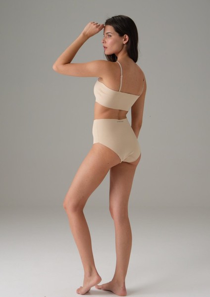 Kadın Dikişsiz Yüksek Bel Marka Baskılı Slip fiyatları