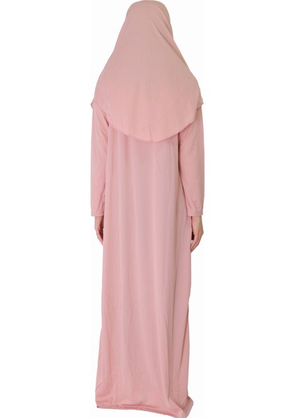 Pudra Fermuarlı Namaz Elbisesi3