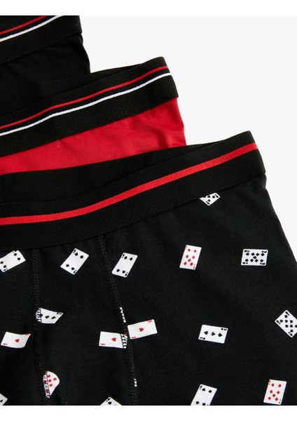 3'lü Boxer Seti Baskılı Çok Renkli modelleri