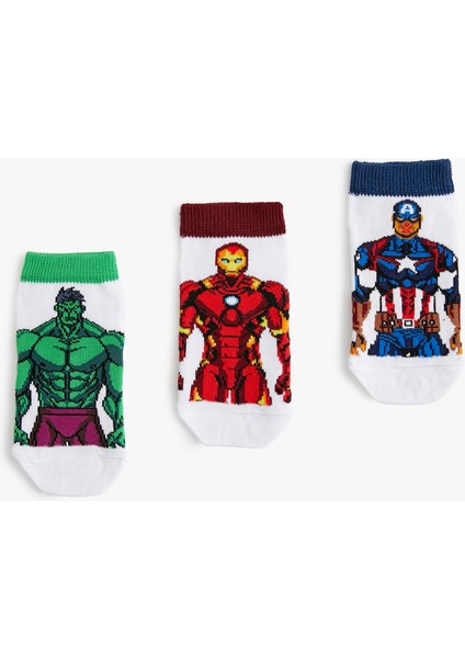 3'lü Marvel Baskılı Çorap Seti Lisanslı fiyatları