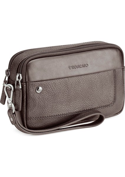 Erkek El Çantası 41242244 Roncato Pochette 2 Comp. Alaska Mogano