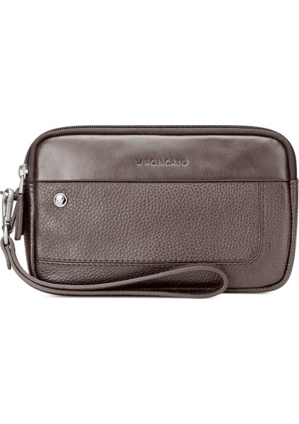 Erkek El Çantası 41242244 Roncato Pochette 2 Comp. Alaska Mogano