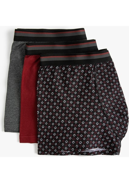 3'lü Boxer Seti Oyun Baskılı Çok Renkli fiyatları