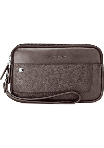 Erkek El Çantası 41242344 Roncato Pochette 3 Comp. Alaska Mogano