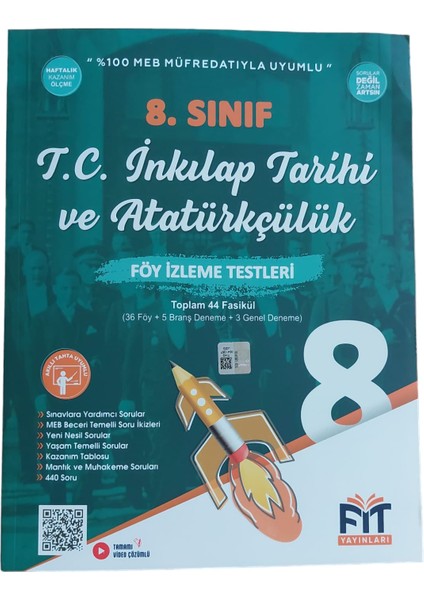 8. Sınıf T.C. İnkılap Tarihi ve Atatürkçülük Föy İzleme Testleri