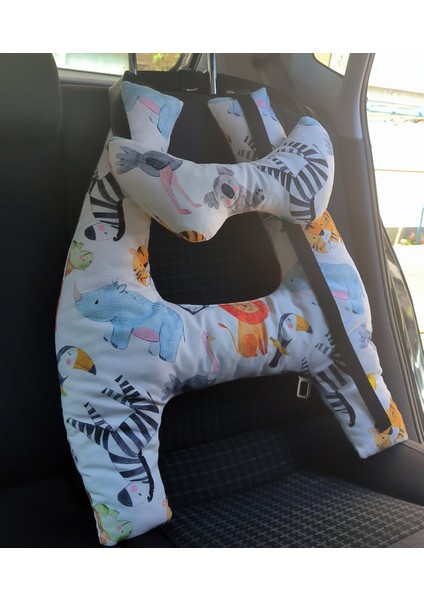 Yetişkinler ve Çocuklar Için Baş Destekli, H-Şekilli Seyahat Yastığı Seti - 2’li. - Whıte modelleri