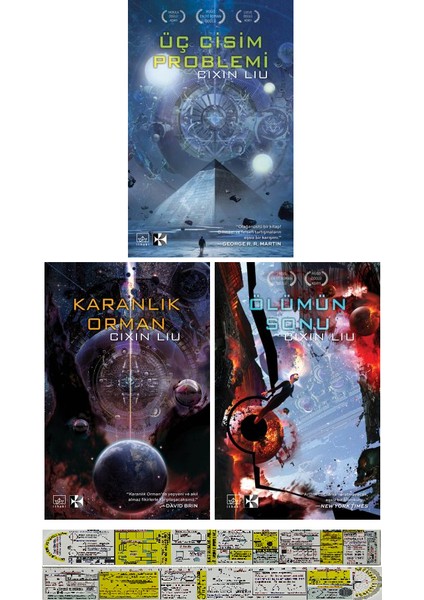 Üç Cisim Problemi - Karanlık Orman - Ölümün Sonu - Cixin Liu 3'lü Set - Matematik Öğreten Ayraç