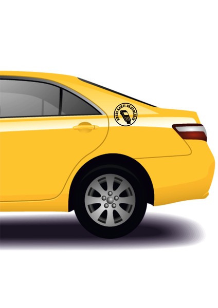 Taksi Kredi Kartı Geçerlidir Yazısı Sticker
