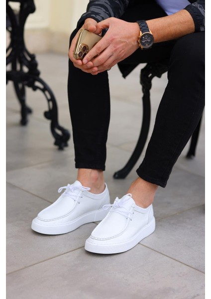 - Beyaz Flooter Sneakers Erkek Ayakkabı