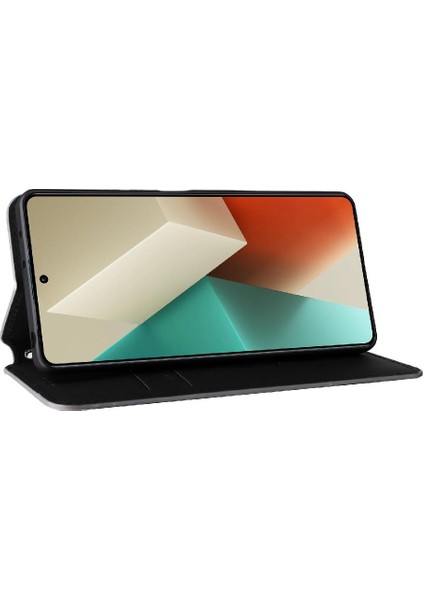 Xiaomi Redmi Not Için Kılıf 13 Pro 5g Kart Yuvaları Tutucu Cüzdan Pu Deri (Yurt Dışından)