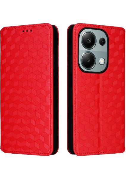 Xiaomi Redmi Için Not 13 Pro 4g Cüzdan Manyetik Kapatma 3D Desen (Yurt Dışından)