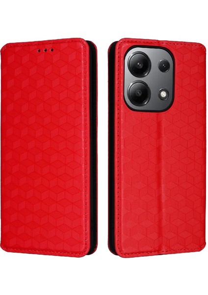 Xiaomi Redmi Için Not 13 4g Manyetik Kapatma Pu Deri Cüzdan Kart (Yurt Dışından)