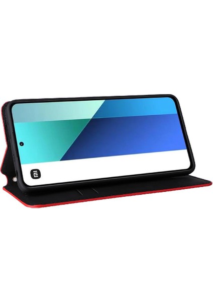 Xiaomi Redmi Için Not 13 4g Manyetik Kapatma Pu Deri Cüzdan Kart (Yurt Dışından)