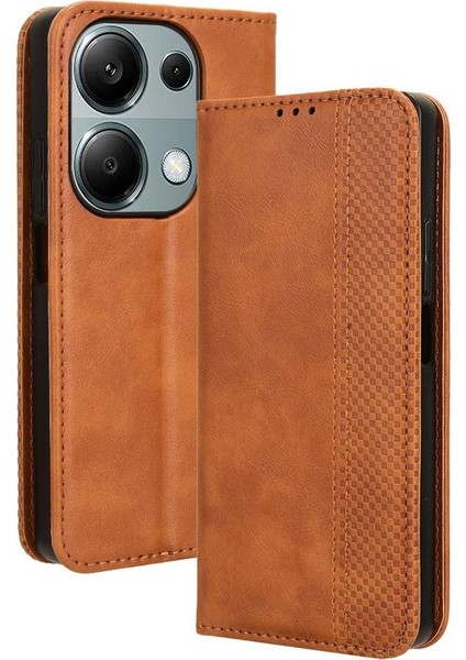 Xiaomi Redmi Not Için Kılıf 13 Pro 4g Cüzdan Manyetik Kapatma Pu Deri (Yurt Dışından)