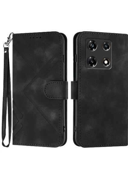 Kart Yuvası Standı Pu Deri Manyetik Flip ile Infinix Not 30 Pro Için Kılıf (Yurt Dışından)