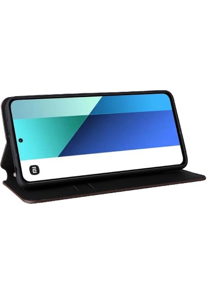 Xiaomi Redmi Için Not 13 4g Manyetik Kapatma Pu Deri Cüzdan Kart (Yurt Dışından)