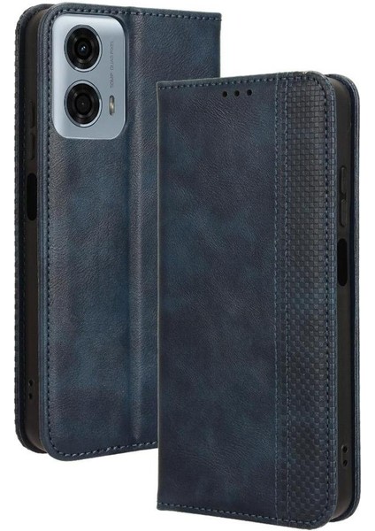 Motorola Moto G Güç 5g 2024 Cüzdan Manyetik Kapatma Pu Deri Kılıf (Yurt Dışından)