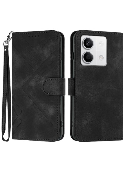 Kılıf Xiaomi Redmi Için Not 13 4g Pu Deri Kart Yuvası Standı ile Çevirin (Yurt Dışından)