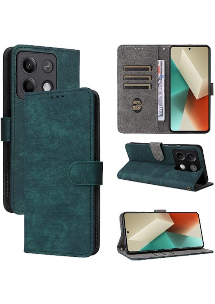 Xiaomi Redmi Için Not 13 Pro 5g Rfıd Engelleme Flip Folio Cüzdan Pu (Yurt Dışından)