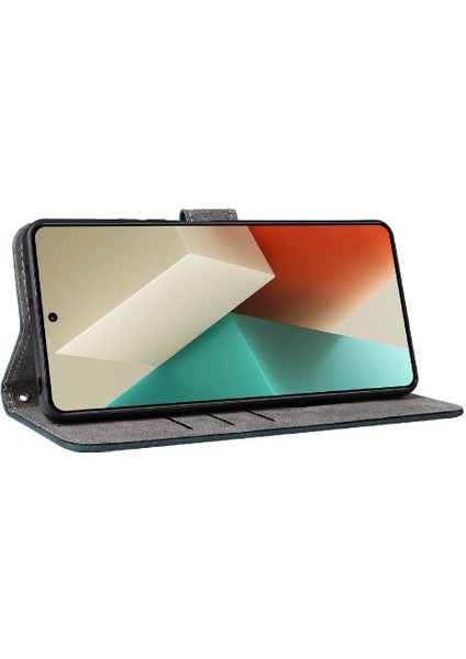 Xiaomi Redmi Için Not 13 Pro 5g Rfıd Engelleme Flip Folio Cüzdan Pu (Yurt Dışından)