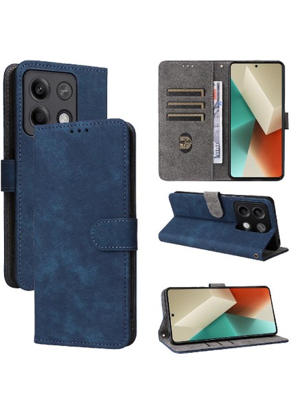 Xiaomi Redmi Için Not 13 Pro 5g Rfıd Engelleme Flip Folio Cüzdan Pu (Yurt Dışından)