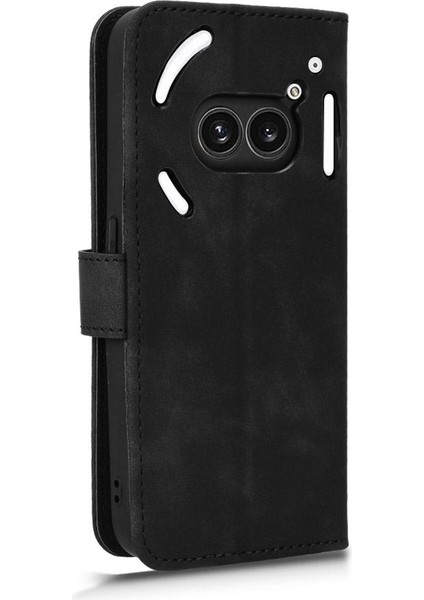 Nothing Telefon 2A Tam Koruma Deri Folio Flip Case ile (Yurt Dışından)