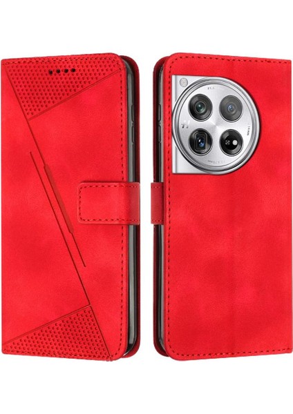Oneplus 12 Için Kılıf 5g Kart Ekleme Pu Deri Yan Toka Tam Flip (Yurt Dışından)