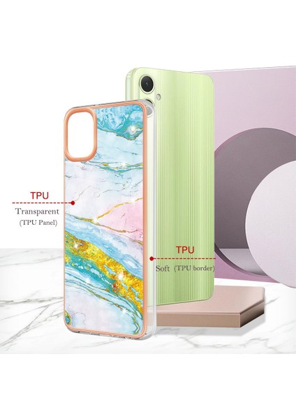 Samsung Galaxy A05 Yumuşak Tampon Ince Tpu Mermer Desen Koruma (Yurt Dışından) fırsatları