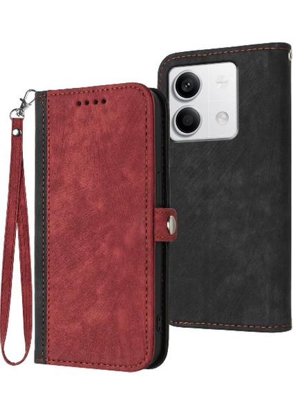 Xiaomi Redmi Not 13 Için Kılıf 4g Flip Folio Kitap Pu Deri Manyetik ile (Yurt Dışından)