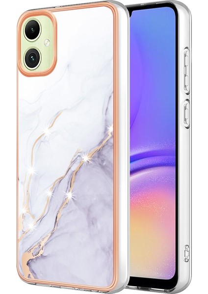 Samsung Galaxy A05 Yumuşak Tampon Ince Tpu Mermer Desen Koruma (Yurt Dışından)