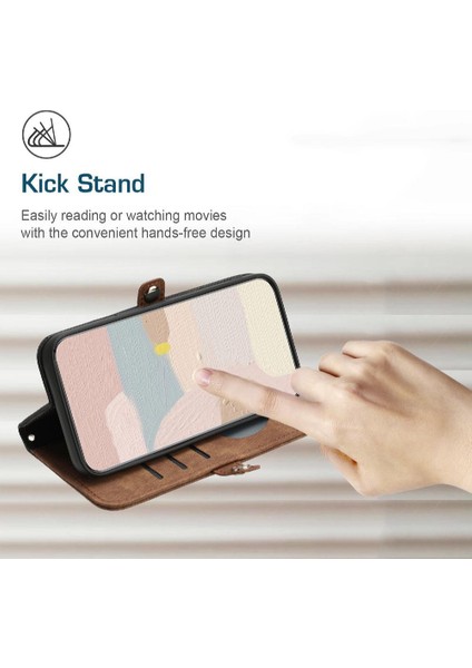 Xiaomi Redmi Not 13 Için Kılıf 4g Flip Folio Kitap Pu Deri Manyetik ile (Yurt Dışından)