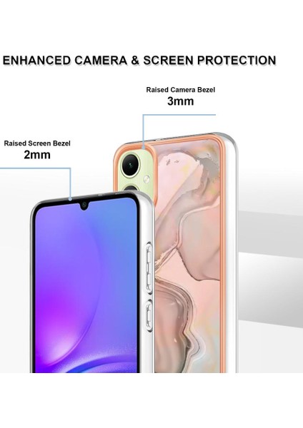 Samsung Galaxy A05 Tampon Darbeye Silikon Mermer Tpu ile Uyumlu (Yurt Dışından) fırsatları
