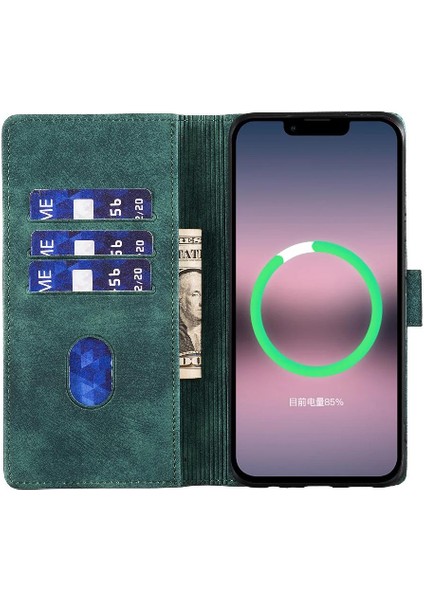 IPhone 13 Için Kılıf Mini Kabartmalı Sevimli Kedi Cüzdan Kılıf Flip Folio Kart (Yurt Dışından)