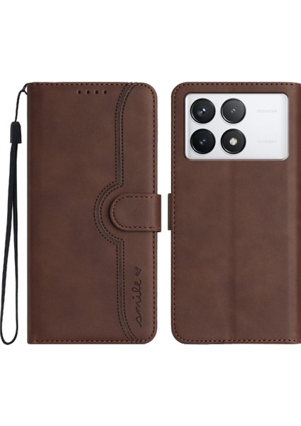 Xiaomi Redmi K70 Durumda Dahili Mıknatıs Kapak Premium Pu ile Uyumlu (Yurt Dışından)