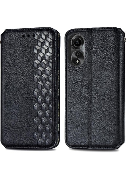 Oppo A78 4g Cüzdan Fonksiyonu Için Kılıf Deri Kılıf Zarif Iş Çevirme (Yurt Dışından)